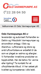 Mobile Screenshot of oslovarmepumpe.no