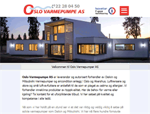 Tablet Screenshot of oslovarmepumpe.no